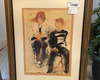 Framed Original Watercolor Painting