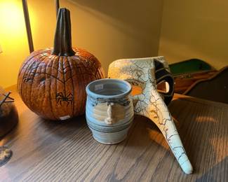 Pottery Vase, Mask