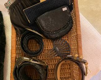 Vintage bags, Belts 