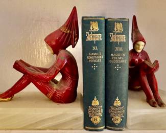 Shakespeare Books & Art Deco Bookends