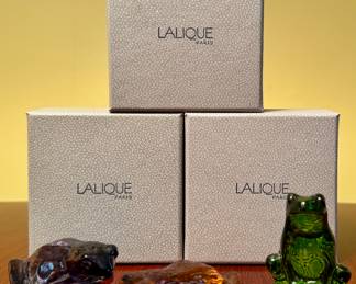 Lalique Frogs