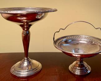Sterling Compote & Basket