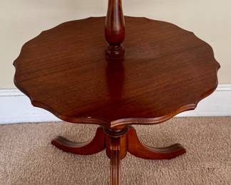 Two Tier Pie Crust Table