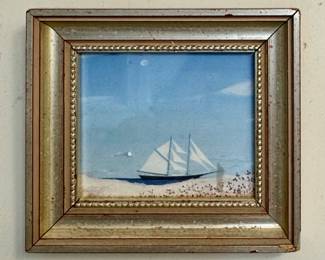 "Schooner" Watercolor