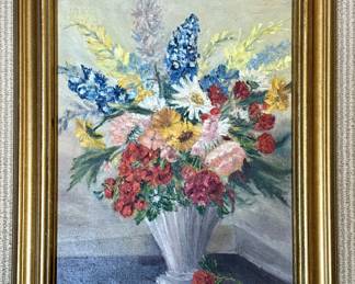 "Floral Bouquet" Oil on Canvas