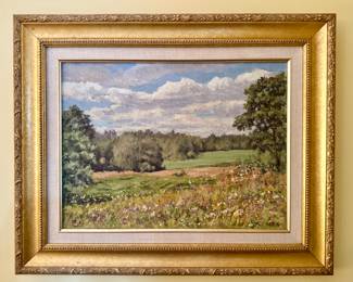 Landscape Oil on Canvas, Signed