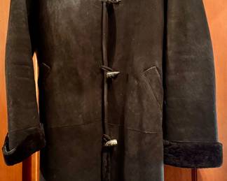 Leather Jacket with Fur Collar