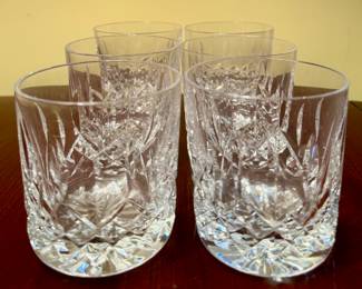 (6) Waterford Crystal Double Old Fashioned Glasses