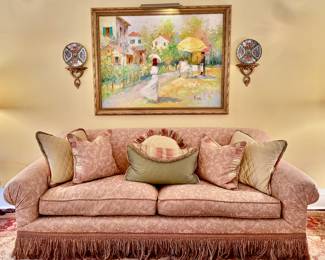 Custom Upholstered Down Sofa