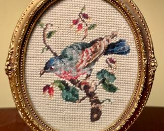 Needlepoint Blue Jay