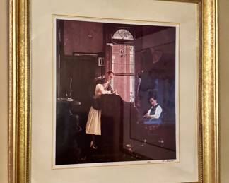 "Marriage License" Framed Norman Rockwell Print