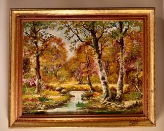 "Fall" Oil on Canvas, Signed