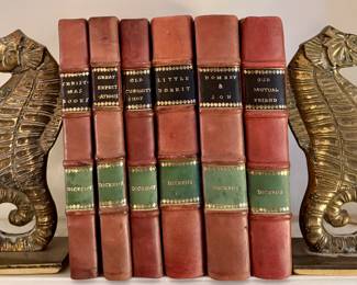 Brass Sea Horse Bookends