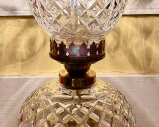 (2) Waterford Hurricane Lamps