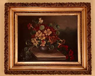 "Pansies" Oil on Canvas