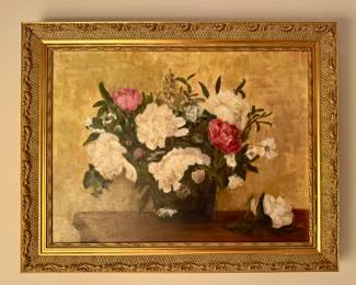"Peonies" Oil on Canvas