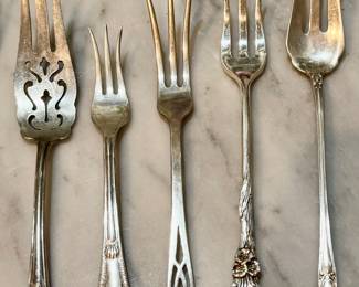 Sterling Pickle Forks