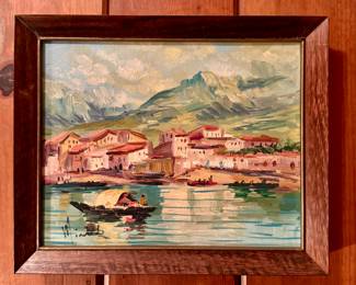 Oil on Board, Signed