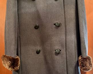 Vintage Jacket with Fur Collar