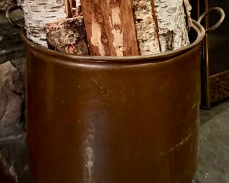 Copper Log Bucket
