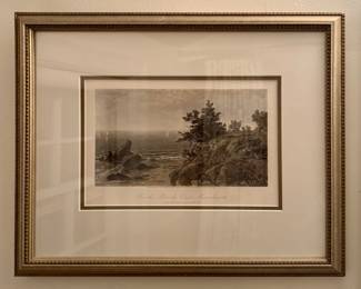 "On the Beverly Coast, Massachusetts" Etching
