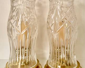 (2) Waterford Crystal Hurricanes