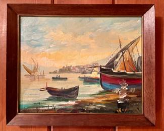 Oil on Board, Signed