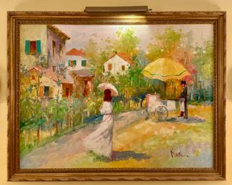 Oil on Canvas, Signed Manol