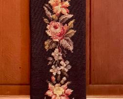 Vintage Needlepoint Bell Pull
