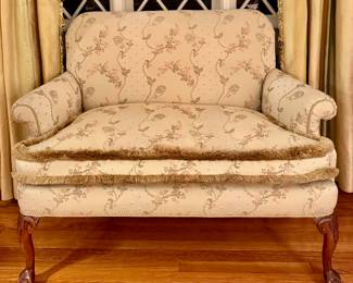 Custom Upholstered Down Settee