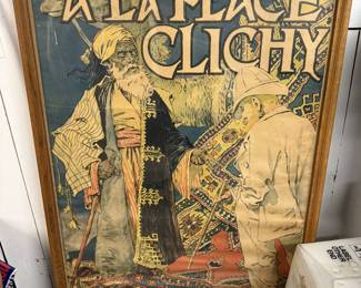 "A La Place Clichy" French Framed Poster