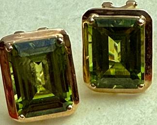 MASSIVE peridot earrings!