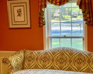 Authentic Chippendale sofa in a gorgeous tapestry!