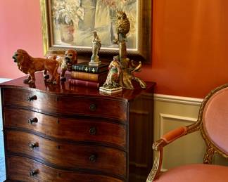 Mid 1800s serpentine chest…Georgian