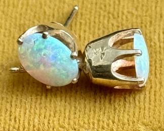Opal earrings in a nice large size