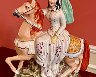 ENGLISH STAFFORDSHIRE FIGURE 19TH C Large and important