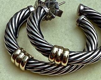 Very large David Yurman hoops