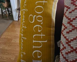 Lots of decorative pillows 1year old