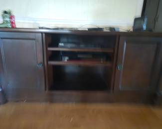 Entertainment center 
60" x 26 1/2 x 22"