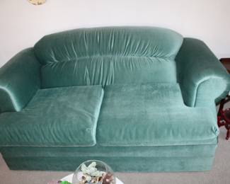 cotton blend felt loveseat