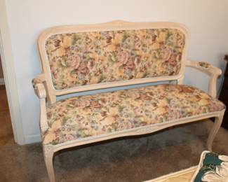 French Provincial-style bench