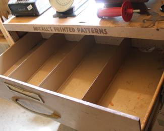 steel pattern storage case, four-drawer
