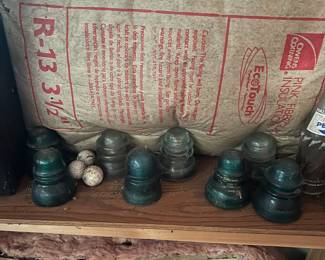 Vintage glass insulators