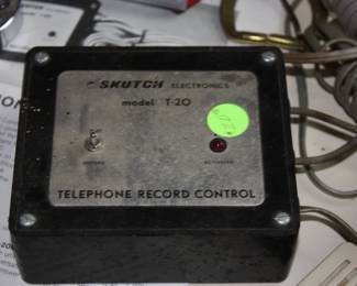 SKUTCH ELECTRIC  MODEL T20 telephone record control