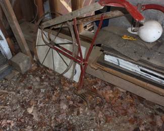 Antique garden plow