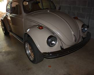 68 VW bug: Owned by gentleman in his 80's. Always garage kept and no rust. New paint matching original factory paint. New Eagle GT P205/60 GR15 tires on new gold wheels. New: Fender flares/windshield/back glass & side glass/badges/rubber gaskets/ blinkers/bumpers & mounts/exhaust/outside mirror/head lights  NEW Interior: door panels/seats (front and rear)/head liner/carpet.
