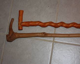 2 walking canes