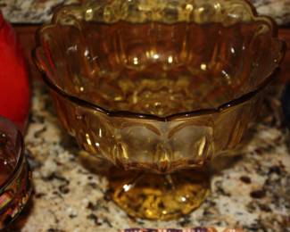 Amber fruit bowl