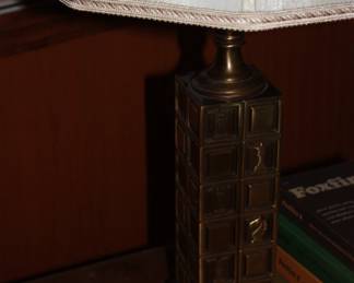 1 of 2 matching 'chess' lamps