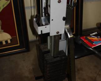 Marcy workout bench w/weights (complete)